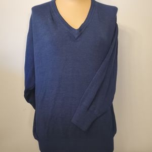 Vintage V-Neck long sleeve Knitted Sweater Top XXL